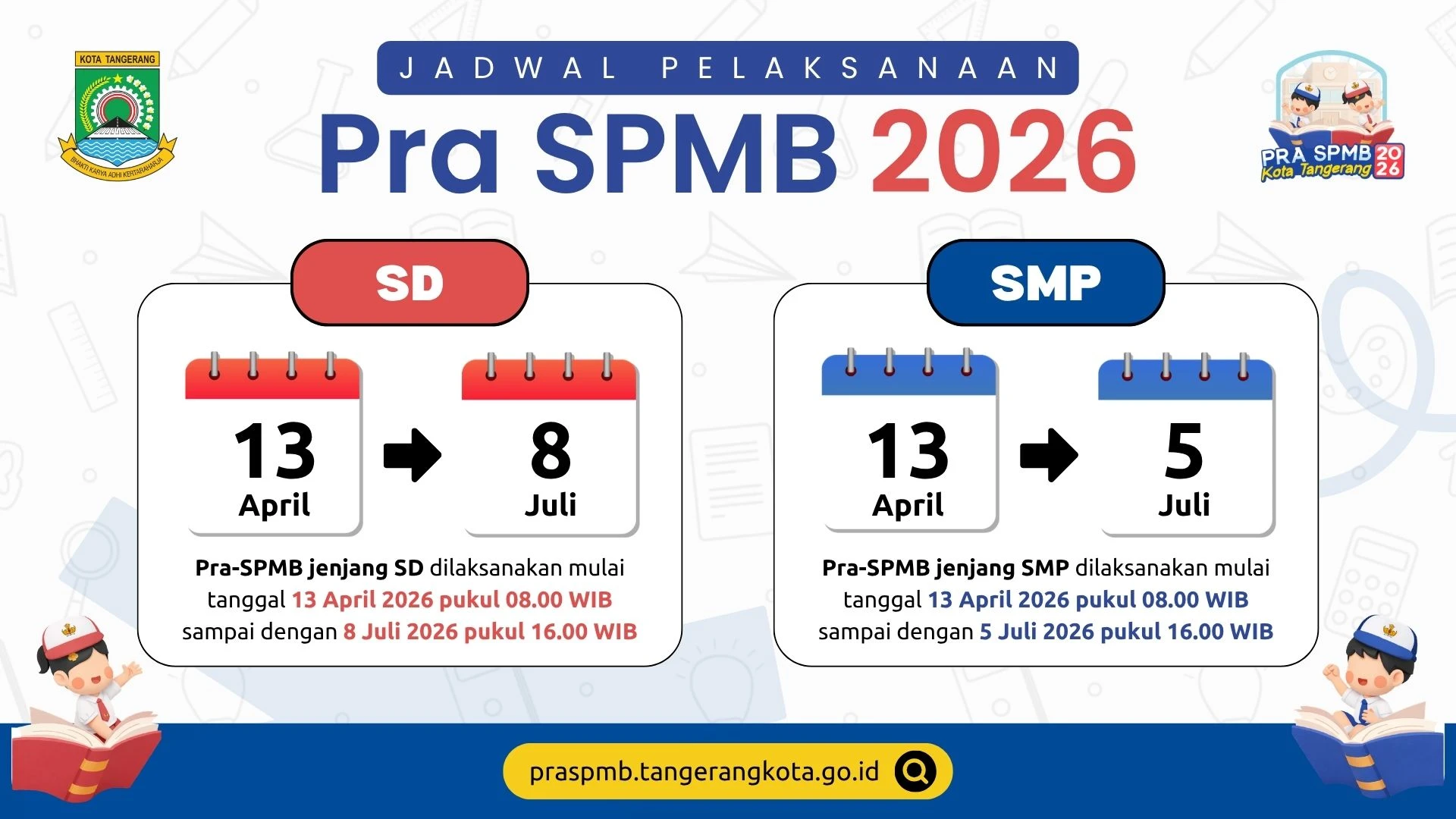 Pra SPMB 2026 Tangerang Dibuka: Ini Jadwal, Cara Daftar, dan Alur Lengkapnya