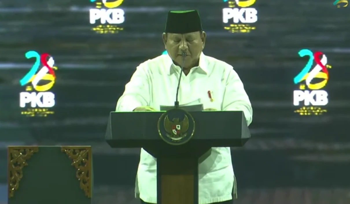 Hadiri Harlah PKB Ke-28, Prabowo Dibuat Terharu Gegara Ulah Cak Imin