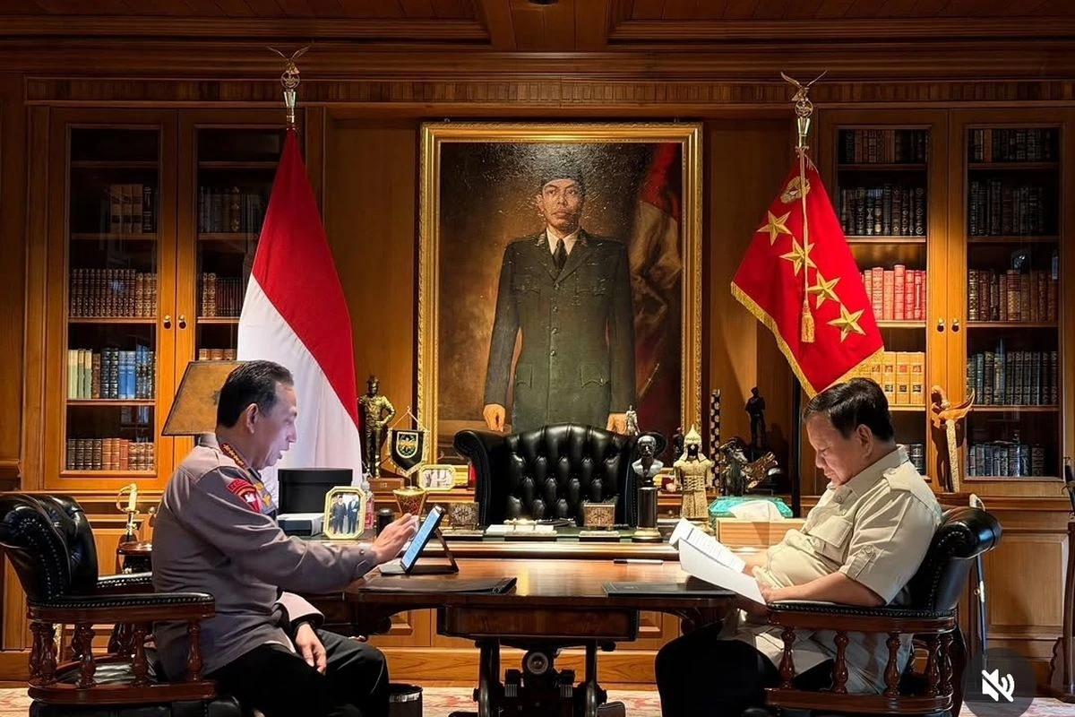 Prabowo dan Kapolri Bicara 4 Mata di Hambalang, Ini yang Dibahas