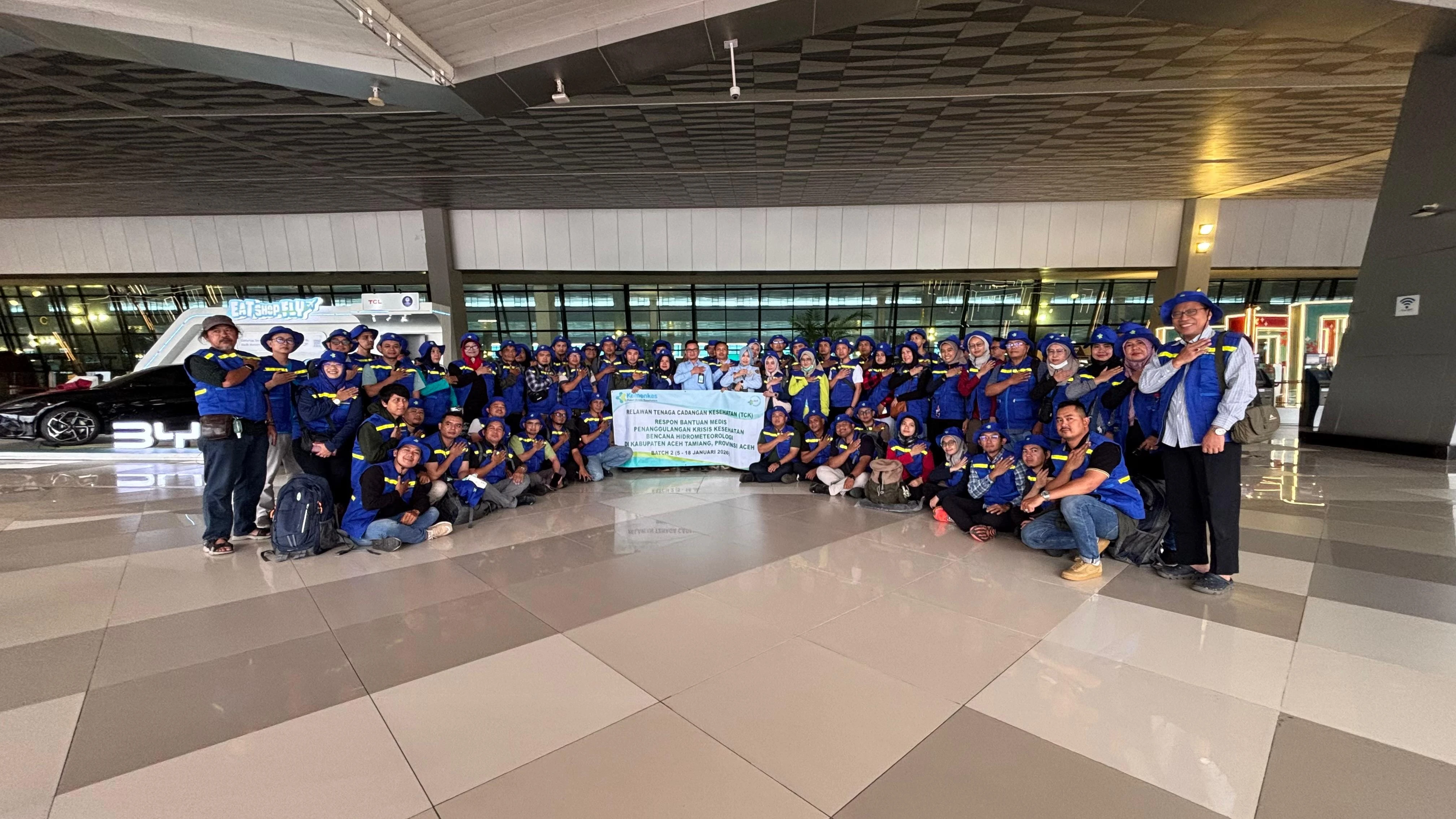Kemenkes Lepas 366 Relawan TCK Batch II ke Aceh, Lanjutkan Tugas Gelombang Pertama