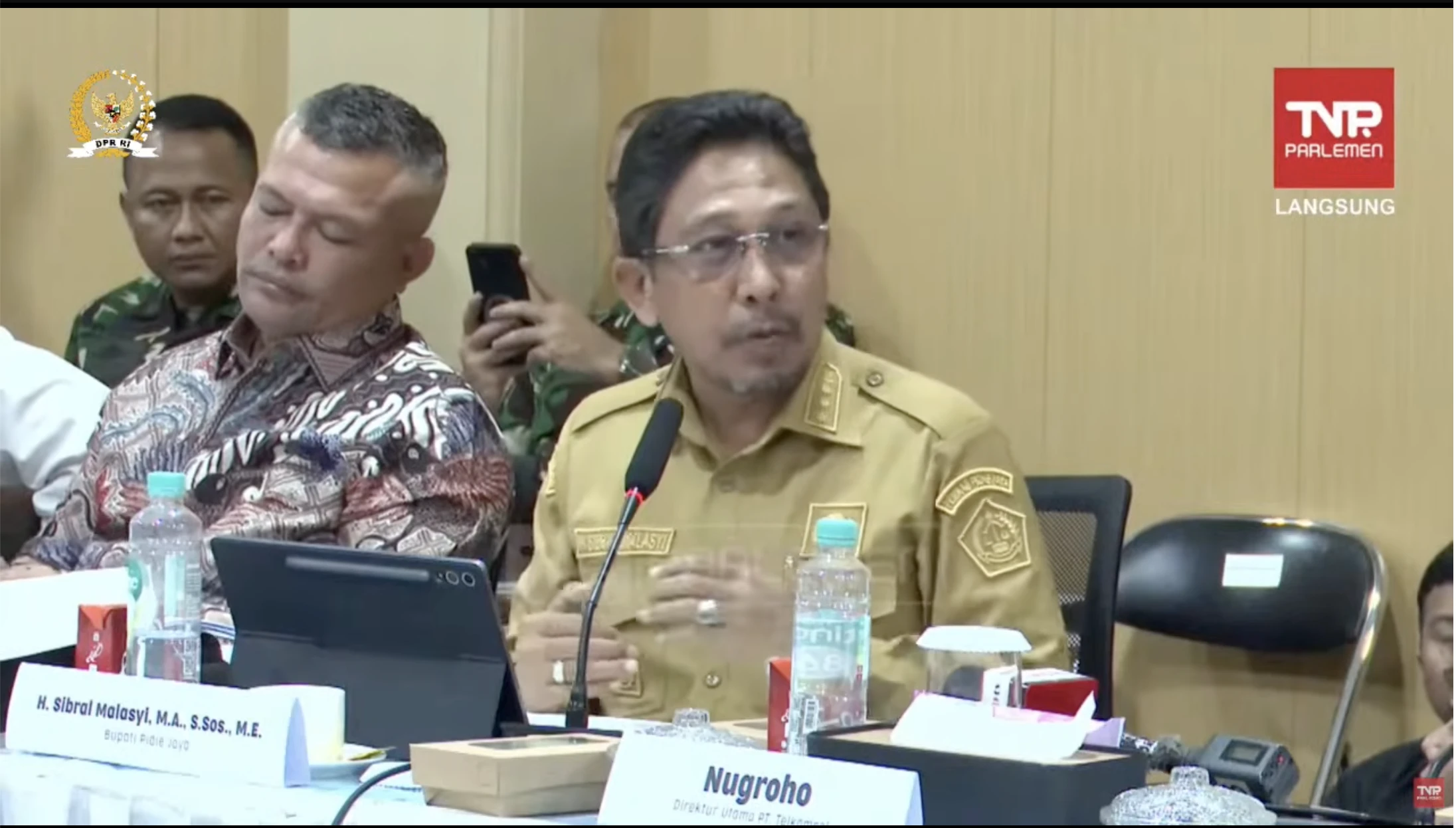 Bupati Pidie Jaya Sibral Malasyi, banjir-longsor sumatra, Rapat Koordinasi Satuan Tugas (Satgas) Penanganan Bencana