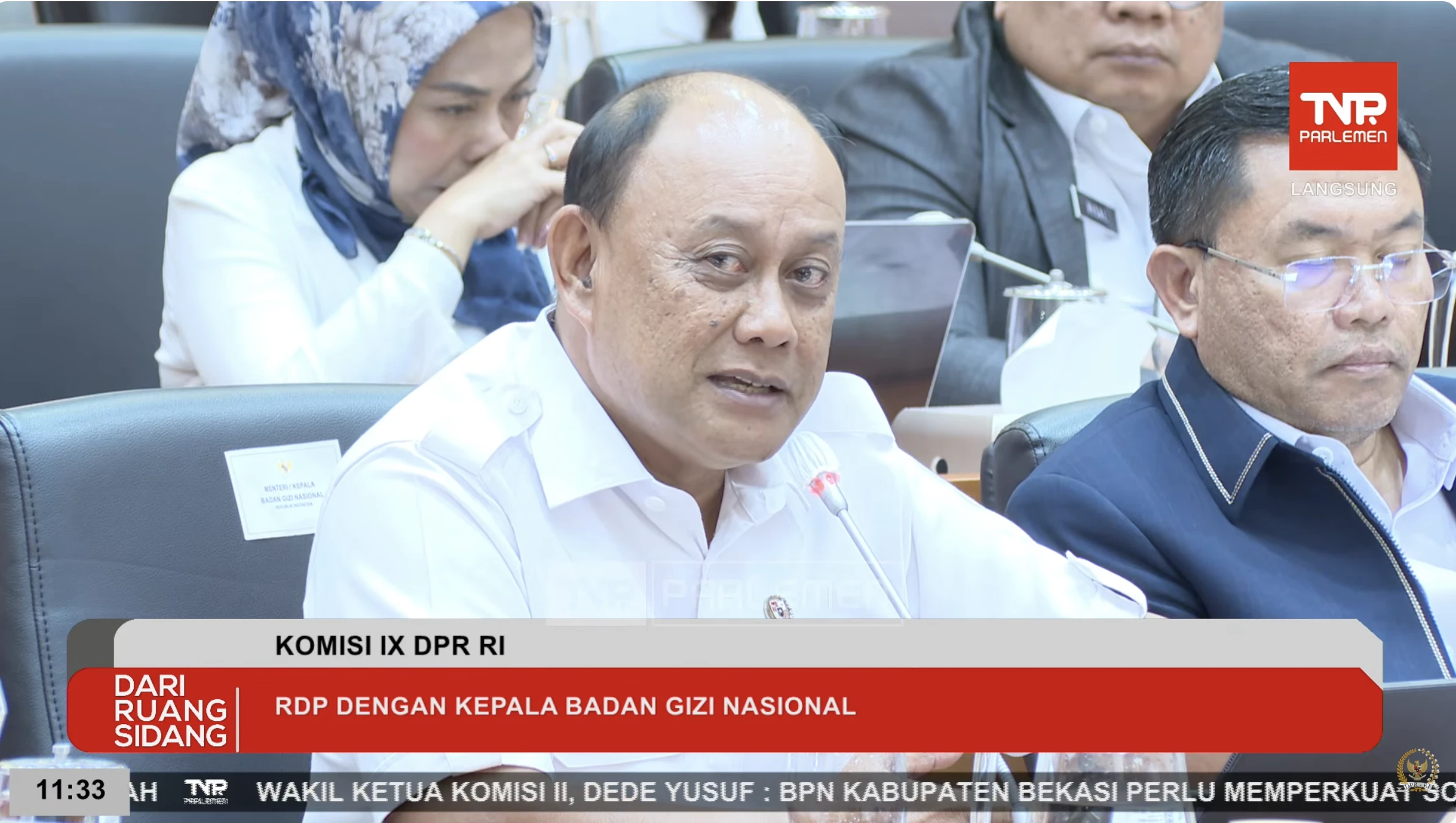Kepala Badan Gizi Nasional (BGN) Dadan Hindayana