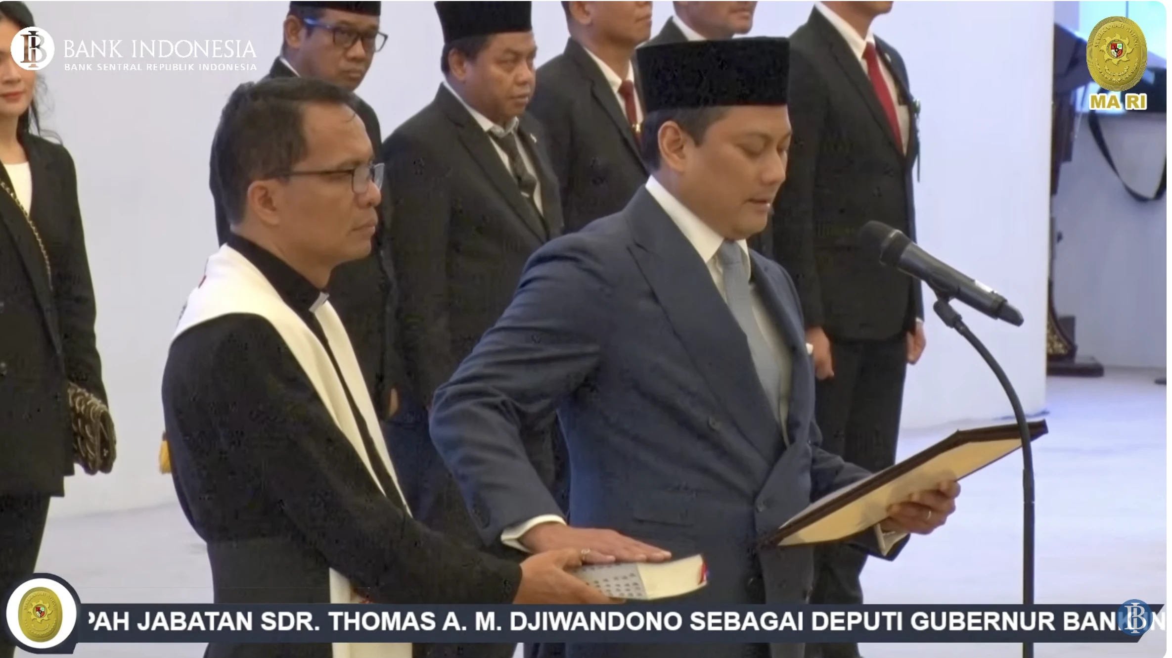 Thomas Djiwandono Resmi Dilantik Jadi Deputi Gubernur BI Periode 2026–2031