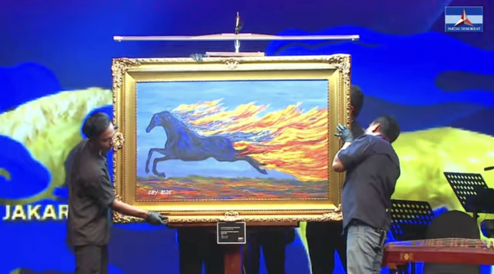 Bos Bayan Resources Low Tuck Kwong Menangkan Lelang Lukisan “Kuda Api” SBY Senilai Rp6,5 Miliar