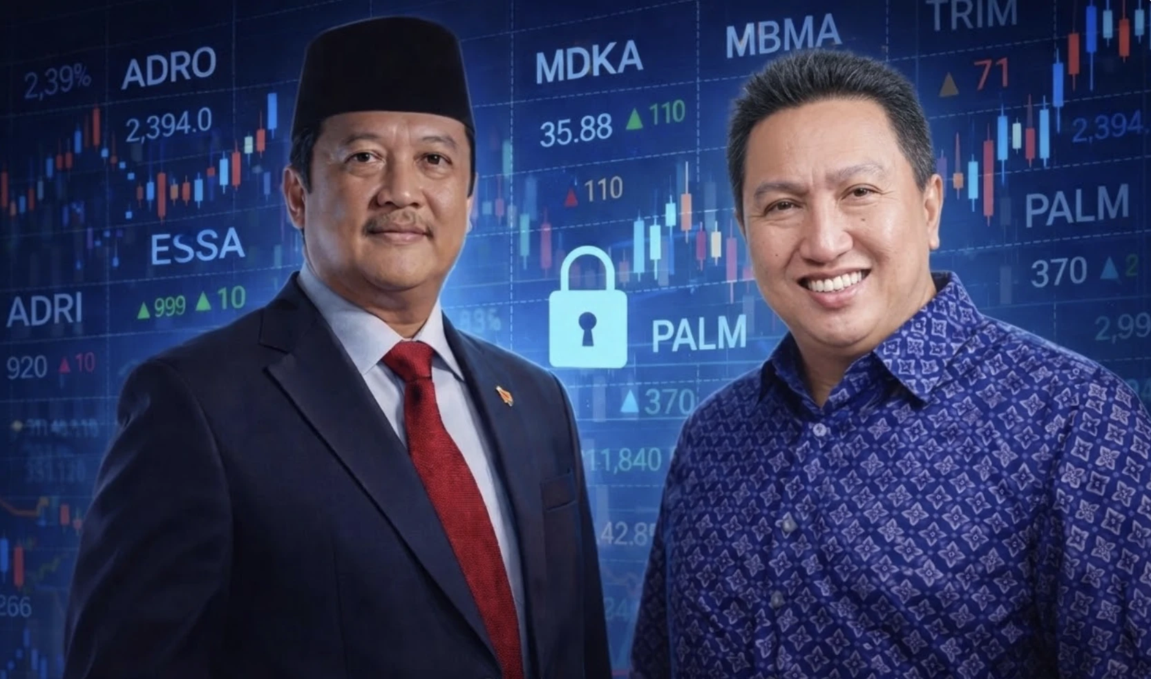 Menelisik Koleksi Saham Menteri Trenggono dan Boy Thohir, Ada MDKA, AADI hingga ADRO