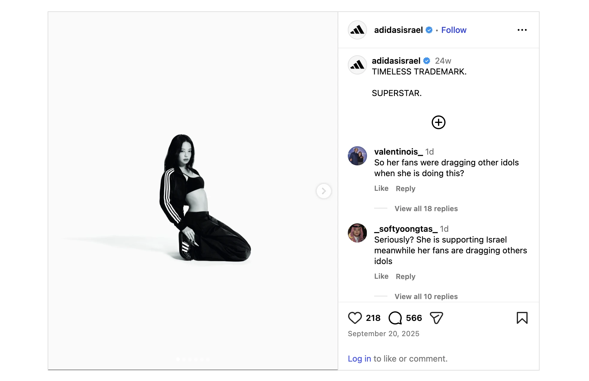 Jennie BLACKPINK Dikecam Usai Kampanye Adidas Israel Viral di Media Sosial