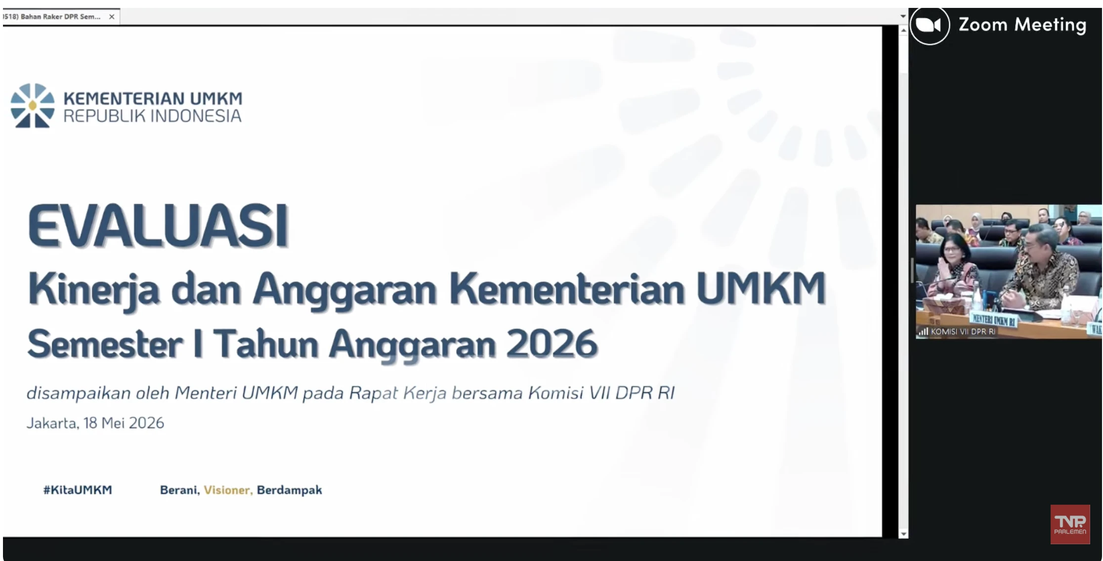 Loto Srinaita Ginting, maman abdurrahman, kementerian umkm, sesmen