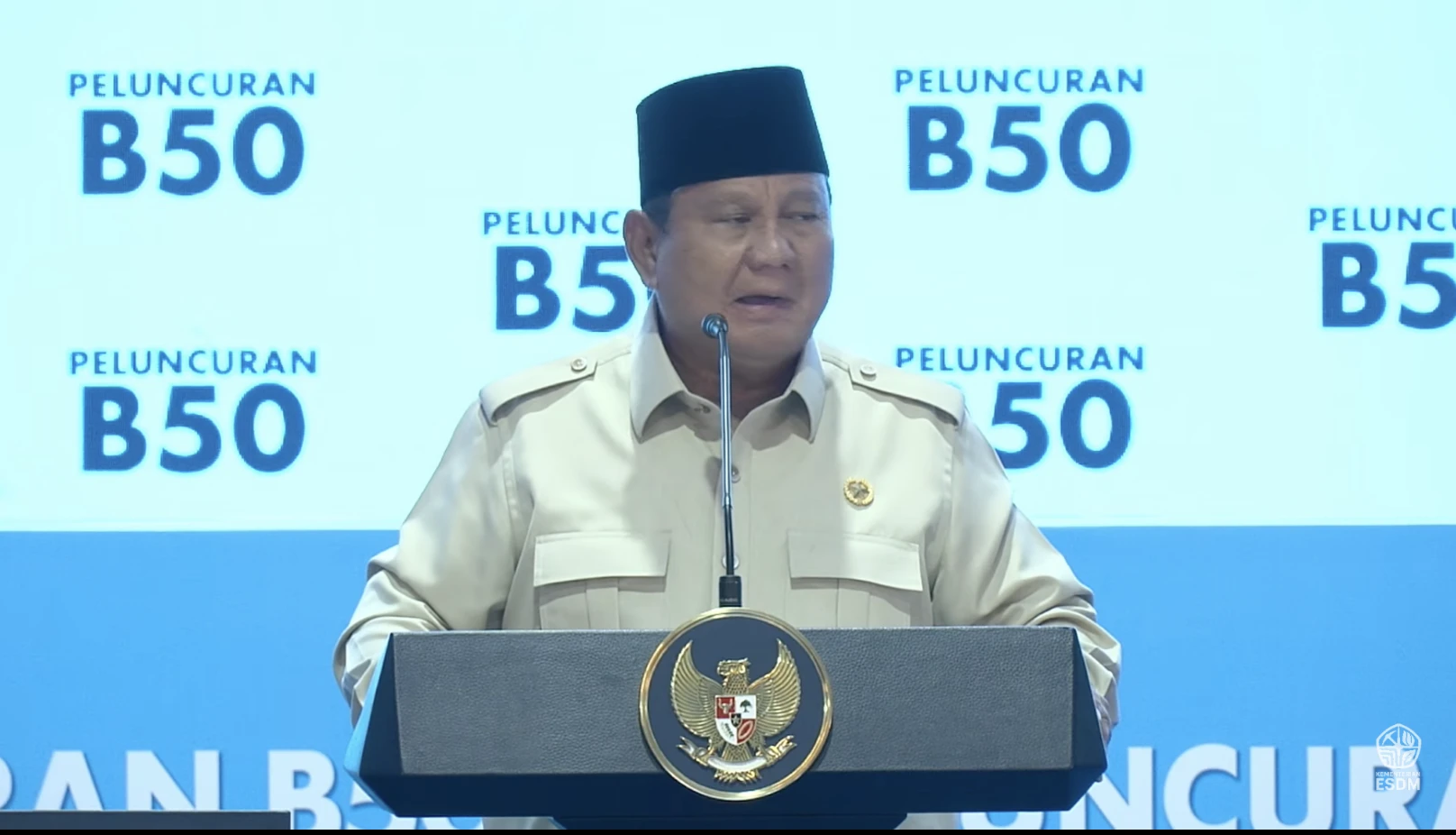 Prabowo: Indonesia Negara Pertama di Dunia Terapkan B50