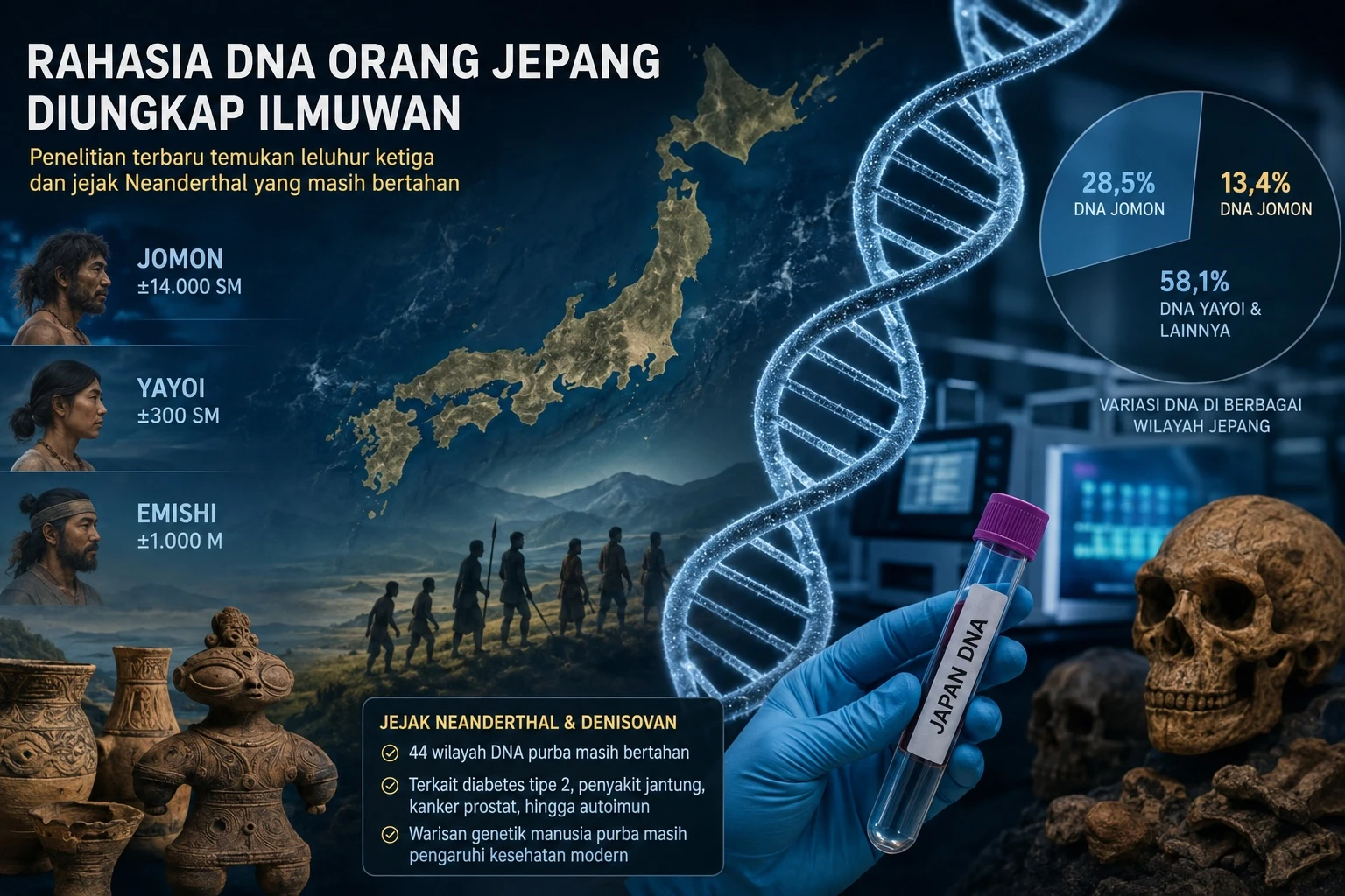 Rumitnya Asal-Usul Orang Jepang, Ilmuwan Temukan Garis Nenek Moyang Ketiga