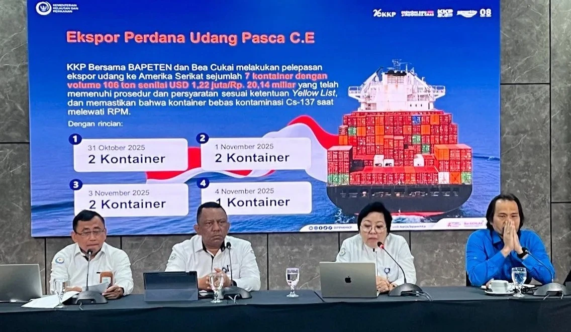 Ekspor Udang Indonesia Tumbuh 17,5% di Tengah Isu Kontaminasi Cesium-137