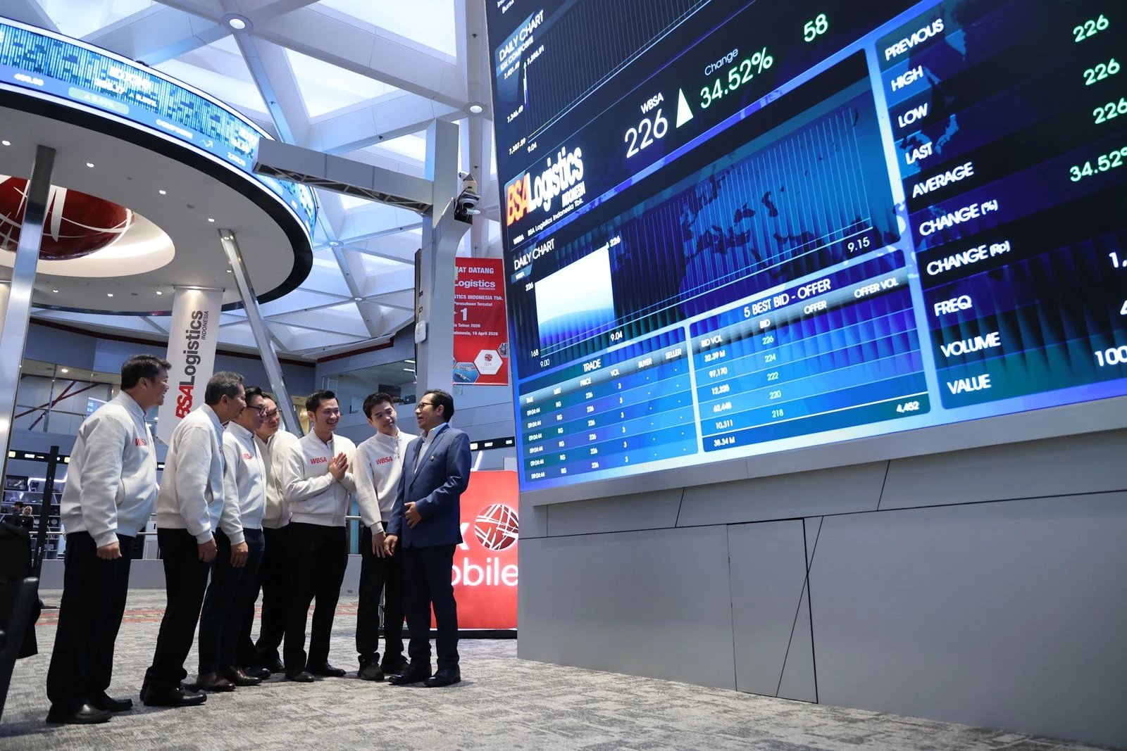 Listing Hari Ini, Saham WBSA Mentok ARA