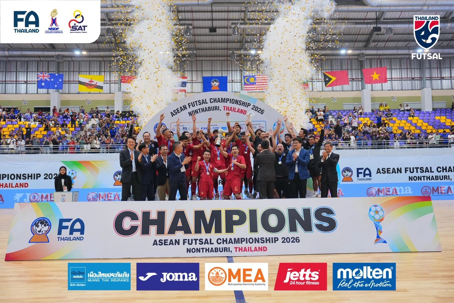 Thailand Juara, Indonesia Runner-up di Piala AFF Futsal 2026