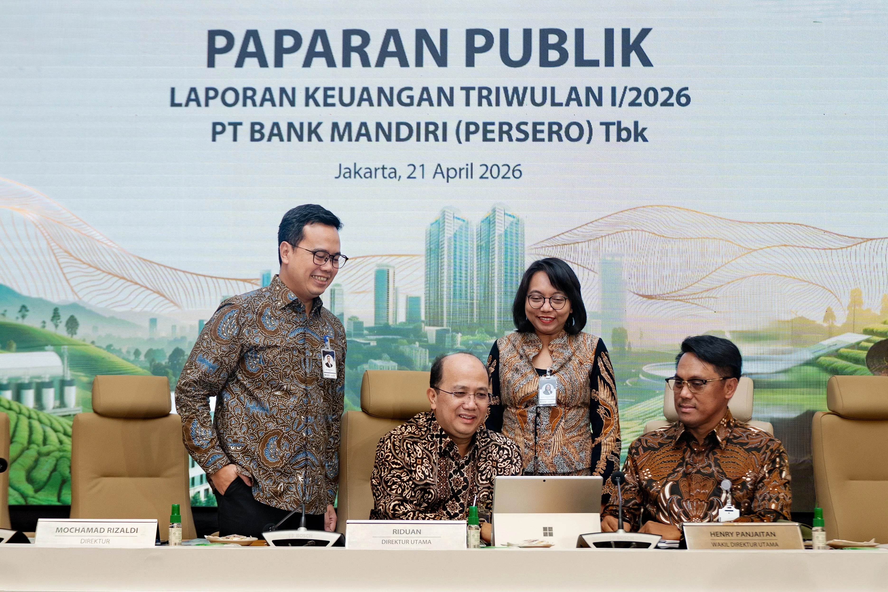 Bank Mandiri Kantongi Laba Bersih Rp15,4 Triliun pada Kuartal I 2026